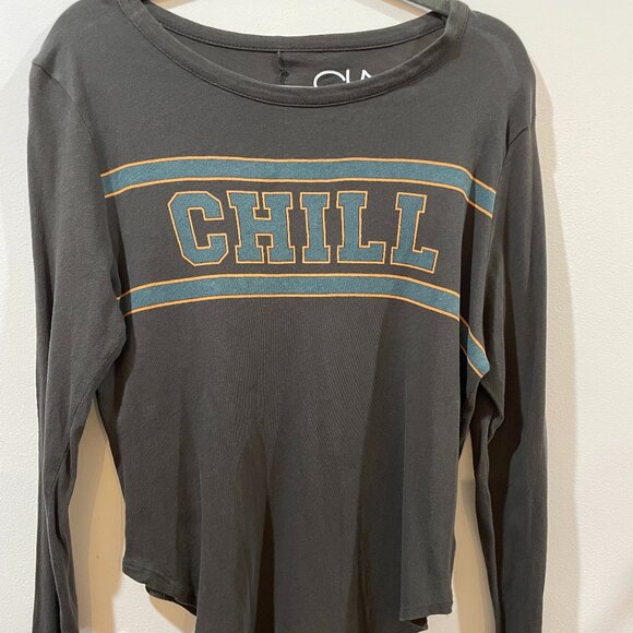 Chaser Brand "CHILL" Long Sleeve Graphic Tee Size Medium - Picture 1 of 4